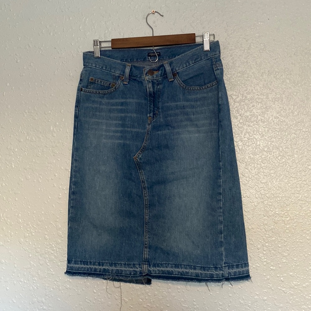 American Eagle Y2K midi denim skirt size 6